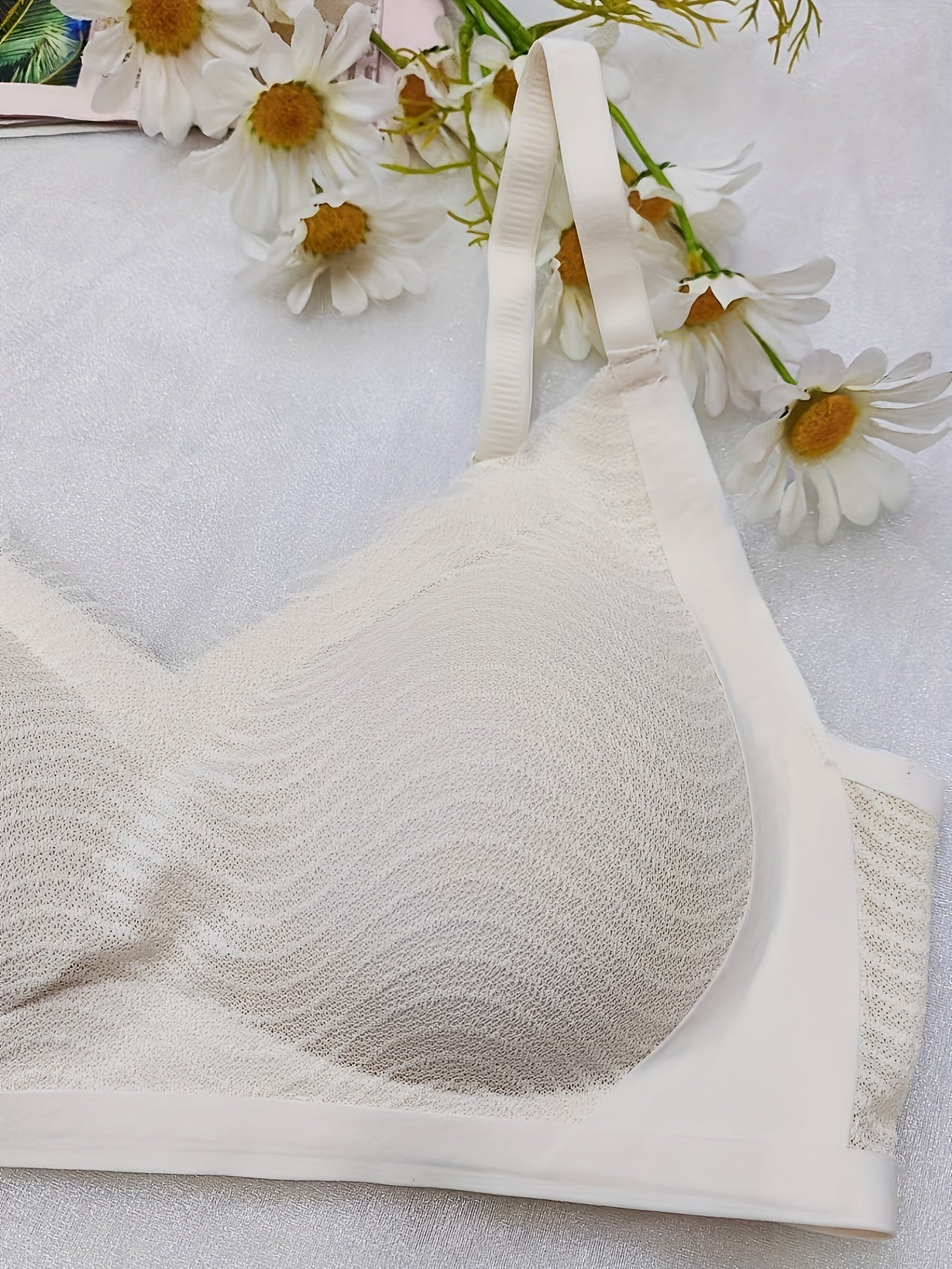 Lace Wireless Push Up Bra - Comfortable & Breathable