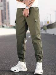 Pocket Cargo Jeans Men's Tapered Pants For All Seasons