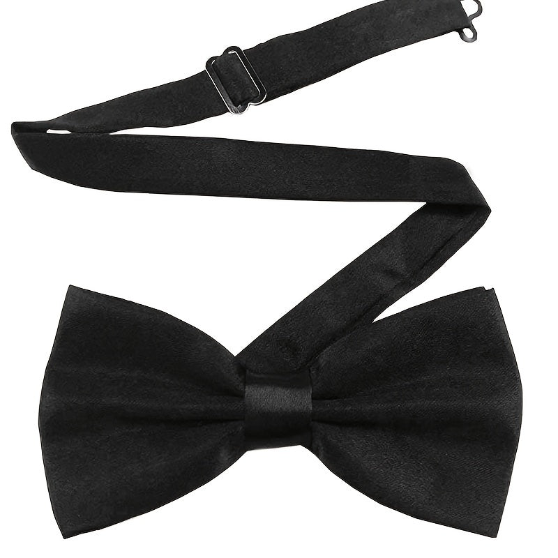 Men's Double Layer Wedding Groom Polyester Bow Tie