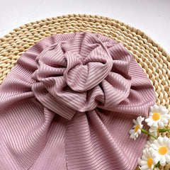 Soft Baby Headband with Big Flower - Newborn Hat