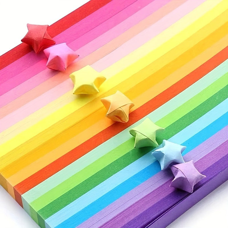 540 Origami Stars Papers Double Sided Colorful Star Strips 27 Colors
