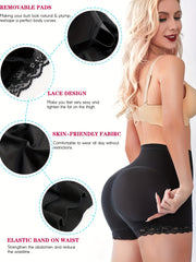 Lace Trim Shaping Panties Tummy Control Butt Lifting Underwear