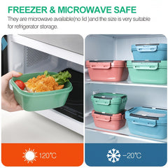 2pcs Plastic Fresh keeping Box Sealed Storage Box
