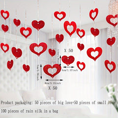 200pc Balloon Rain Silk Sequin Pendant Wedding Supplies