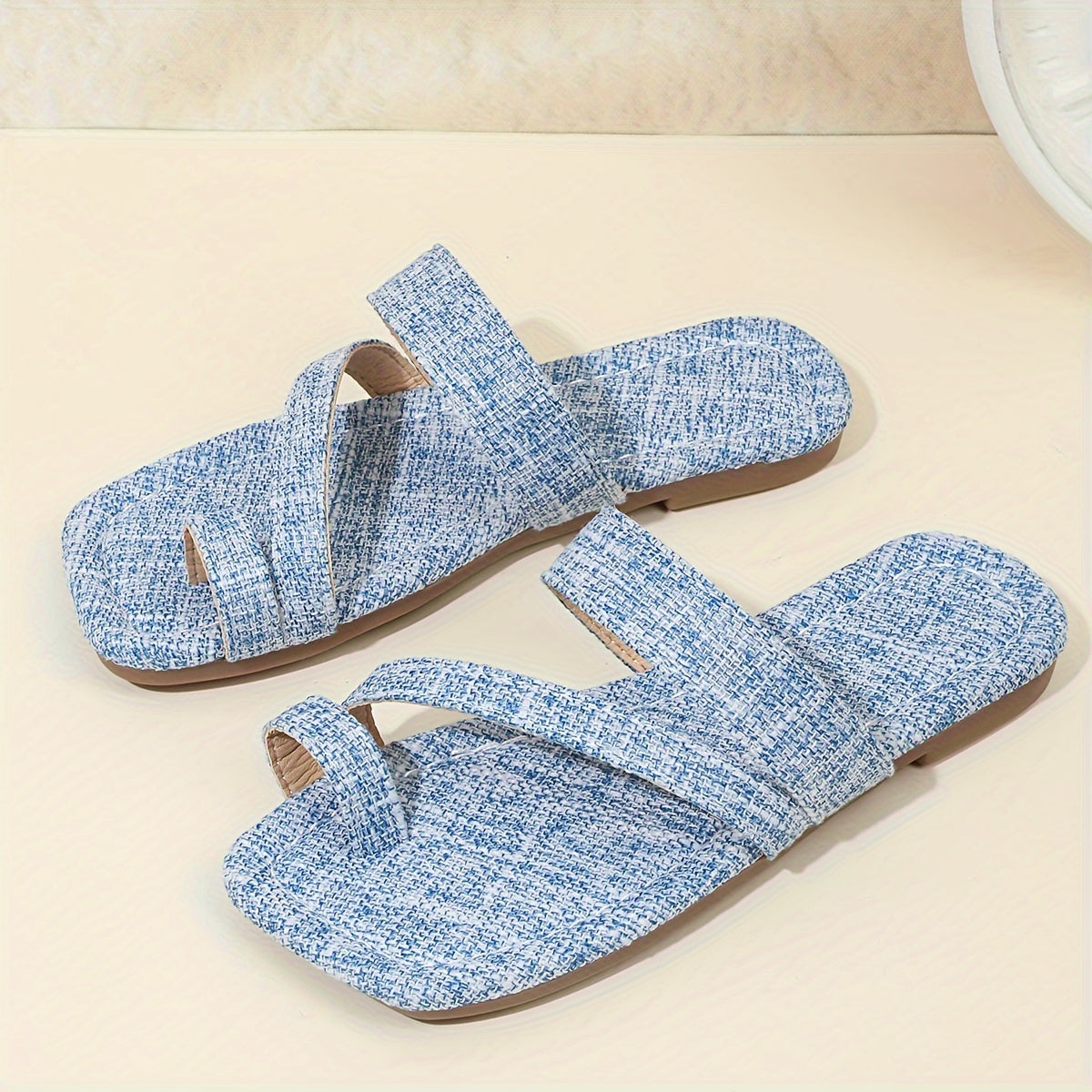 Open Toe Slippers Girls Lightweight Vacation Beach Breathable Sandals