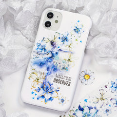 DIY Circulation Sticker 3D Flower Tape Golden Laser 78.74in Yo yo Small Flower
