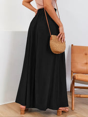 Wide Leg Palazzo Pants Smocked Waist Casual Summer Spring