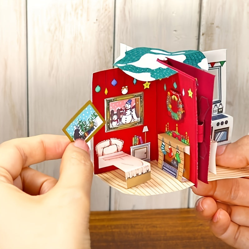 Christmas Pop up Book Greeting Card DIY