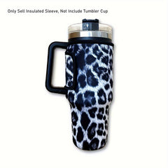 Waterproof Leopard Skin Insulated Bottle Sleeve for 40oz Water Bottle