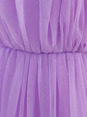 Princess Evening Gown Puffy Tulle Dress Sleeveless