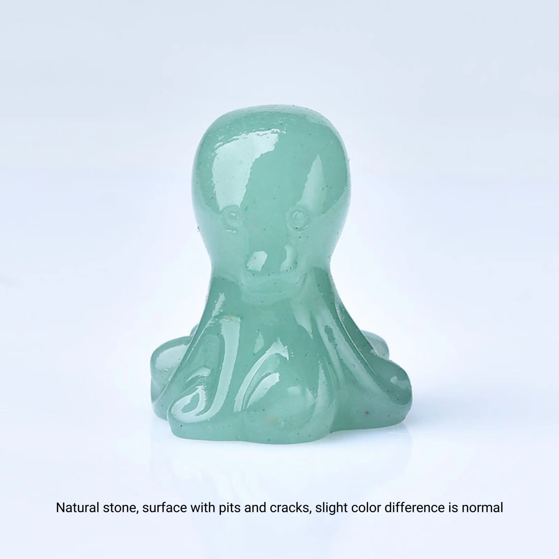 3.1'' Octopus Carving Statue for Home Office Decor, Pocket Gift