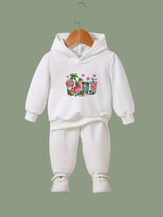 Summer Beach Drinks 2pcs Girls Outfits for Sports Spring Fall Outdoor