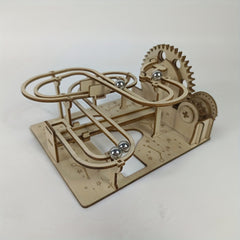 3D Wooden Puzzle Mechanical Track Ball Simulation Model Decoration Adult Toy