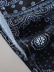 2pcs Toddler Boys Paisley Shirt & Shorts Set for Summer