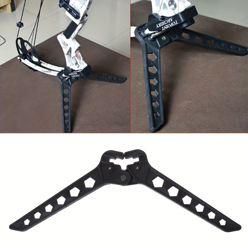 Compound Bow Stand Holder Folding Archery Recurve Bow Bracket Kick Rack