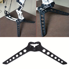 Compound Bow Stand Holder Folding Archery Recurve Bow Bracket Kick Rack