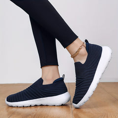 Knit Textured Walking Shoes for Women