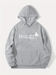 Duck Print Hoodie Men's Casual Graphic Pullover Hooded Sweatshirt