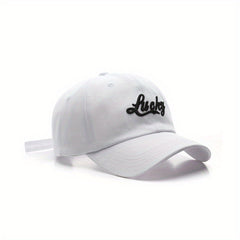 Embroidered Curved Brim Baseball Cap for Spring/Autumn