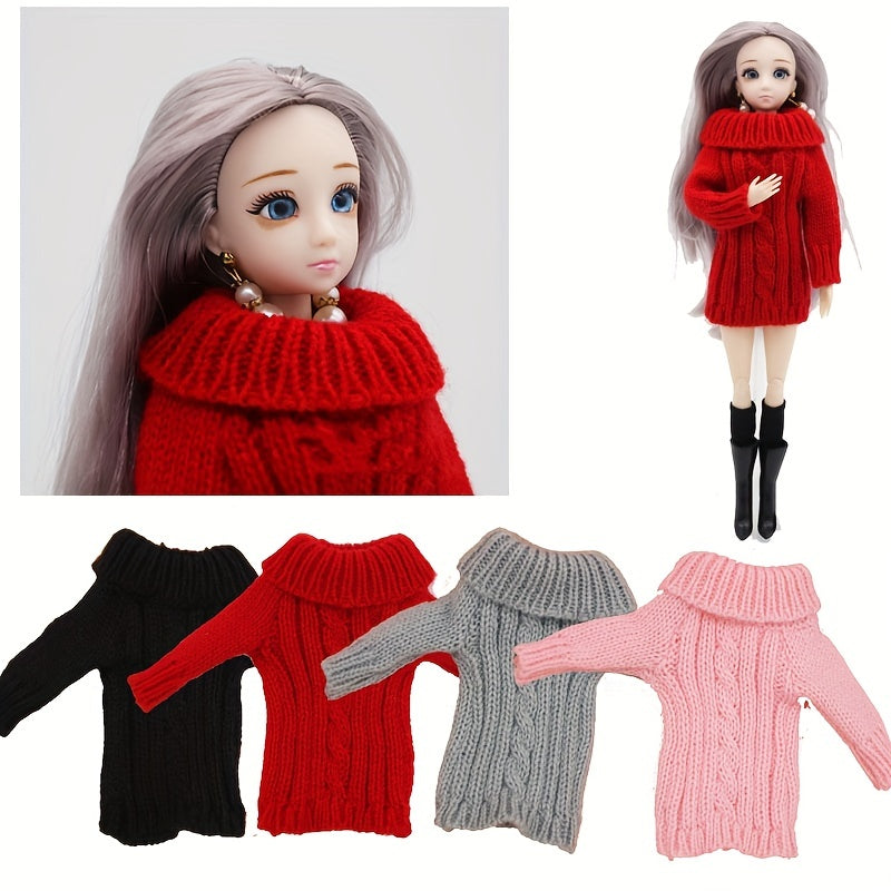 Doll Sweater Skirt Accessories DIY Clothes 1/6 Girl Dress