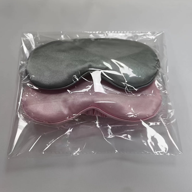 Blackout Eye Mask Embroidered Solid Blindfold for Travel Rest Yoga