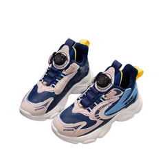 Boy's Chunky Shoes With Rotating Buckle Non Slip Sneakers For Kids