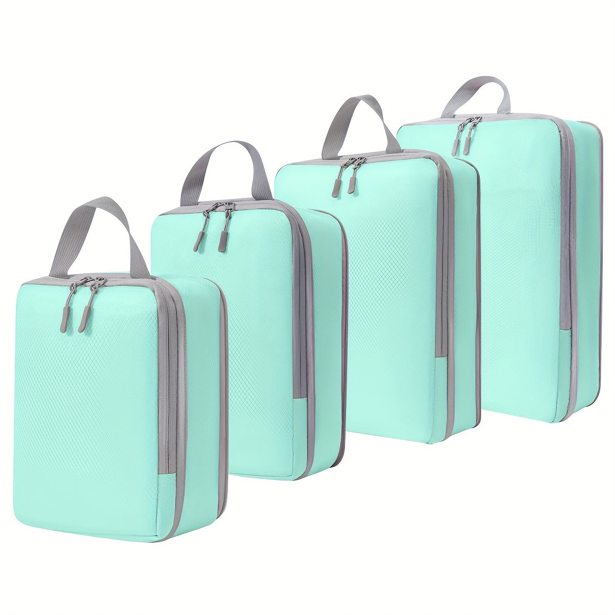 4pcs Compression Luggage Packing Organizer Set Lightweight Storage Bag