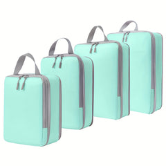 4pcs Compression Luggage Packing Organizer Set Lightweight Storage Bag