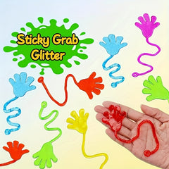 Colorful Sticky Palm Toys Elastic Rubber Climbing Toys Easy to Use