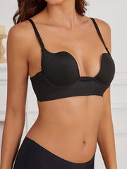 Comfy Push Up Bra Solid T Shirt Lingerie