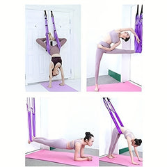 Yoga Stretch Rope Pilates Workout Brace Belt Fitness Supplies
