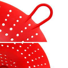 Red Silicone Vegetable And Food Steamer Basket Kitchen Item