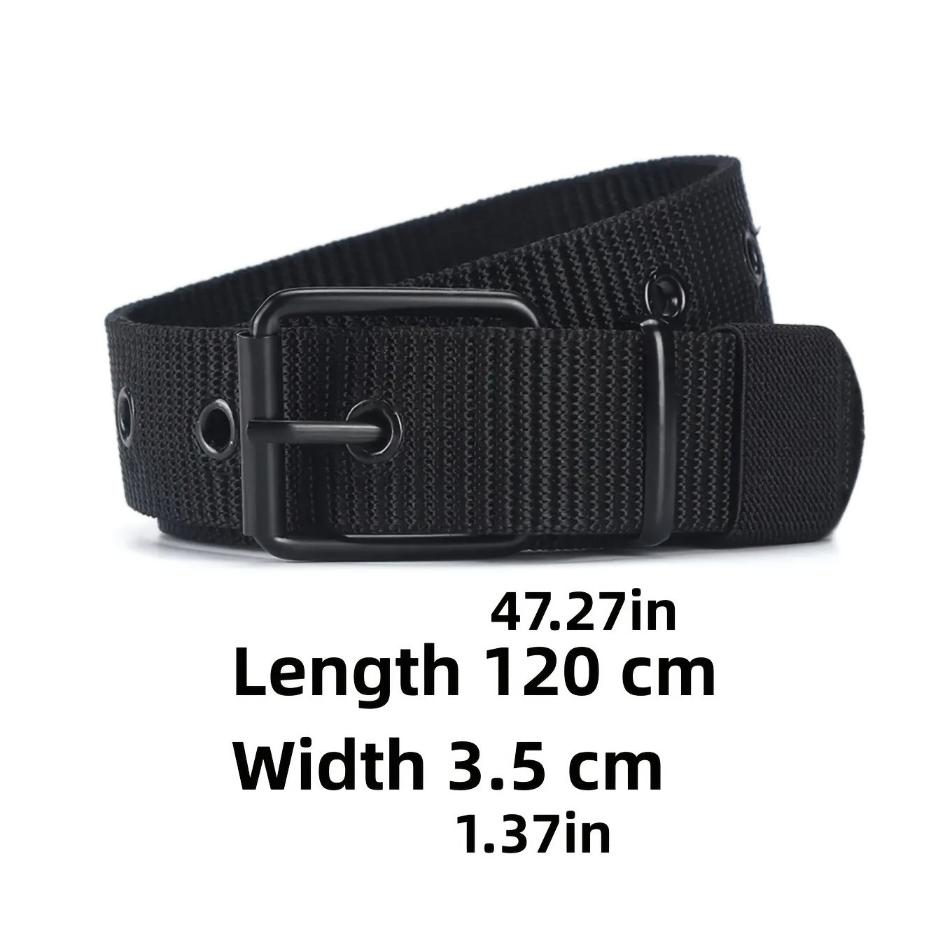 Men's Nylon Pin Buckle Jeans Belt