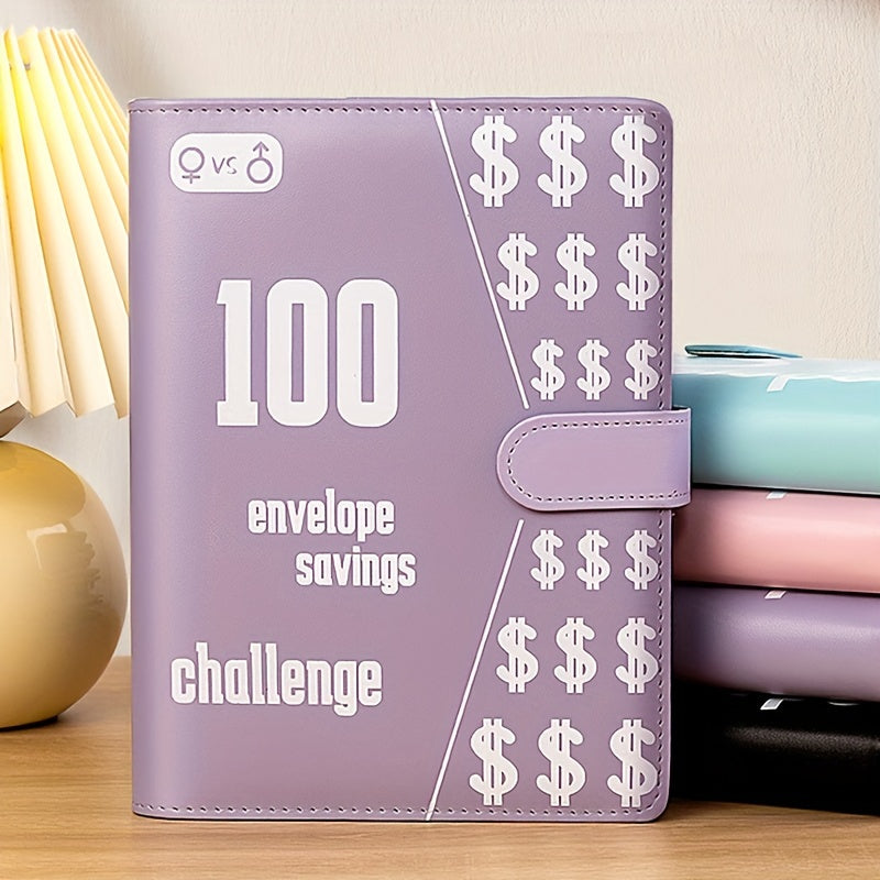 100 Envelope Challenge Binder Couple 100 Days Money Saving Journal