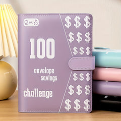 100 Envelope Challenge Binder Couple 100 Days Money Saving Journal