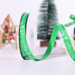 25 Yards Monochrome Christmas Ribbon for Festive Gift Wrapping