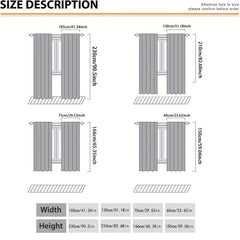 2pcs Forest Stream Printed Window Curtain