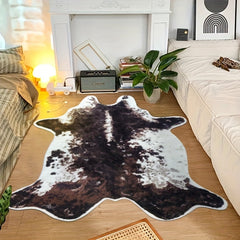 Cowhide Rug Cow Print Rug For Living Room Faux Cow Hide Animal Print Carpet