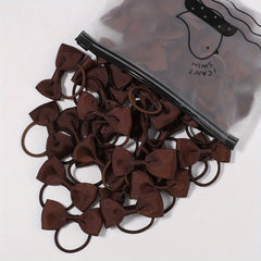 20pcs Bowknot Hair Ties for Baby Girls, Ponytail Holders & Scrunchies