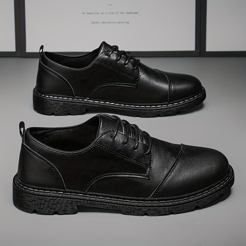 Men's Derby Shoes Lace up Front Dress Shoes For Men Business Formal Wedding