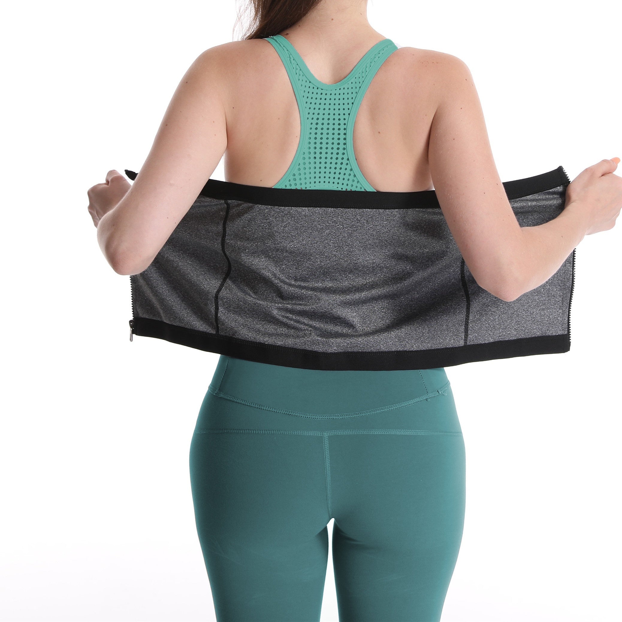 Waist Trainer Zipper Girdle Belt for Tummy Control