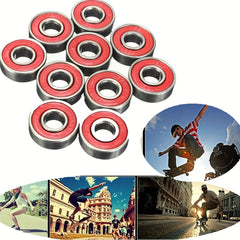10pcs Skateboard Bearing Wheels Longboard Roller Skate Accessories