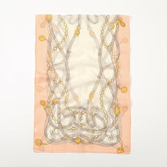 Colorful Chiffon Print Silky Scarf Warm Winter Shawl