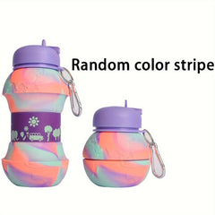 500ml Collapsible Water Bottle Portable Leakproof Shatterproof Outdoor Travel