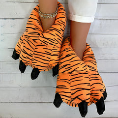 Women's Solid Novelty Slippers Plush Indoor Shoes Comfy & Soft Bedroom Shoes