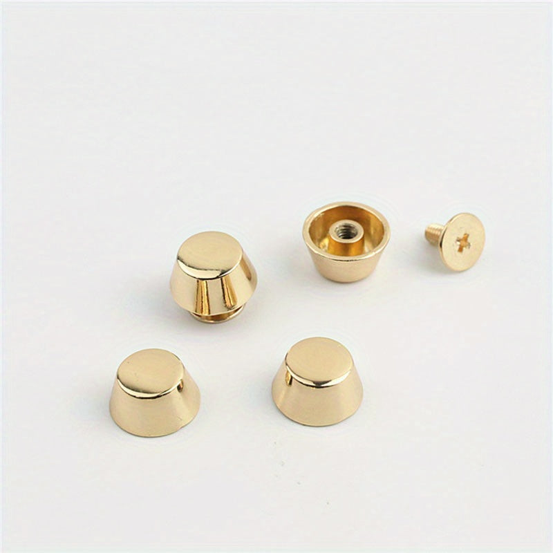 20Pcs Full Copper Bucket Nail Mushroom Bucket Rivets Metal Screw Back 8mm