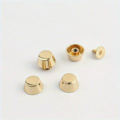 20Pcs Full Copper Bucket Nail Mushroom Bucket Rivets Metal Screw Back 8mm