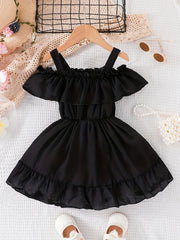 Girls Summer Suspender Princess Dress