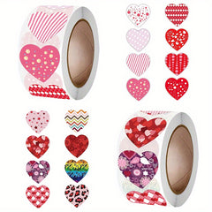 1000pcs Heart Stickers Wedding Birthday Scrapbooking Gift Bags Box Seal Sticker