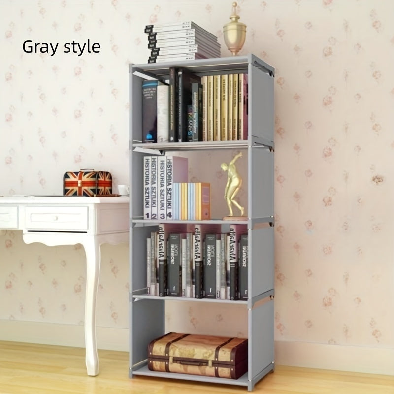 Modern Bookshelf Storage Shelf Student Storage Cabinet Coat Hanger